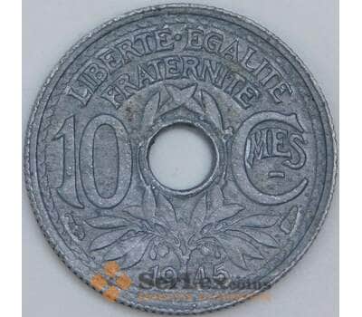 Франция 10 сантимов 1945 КМ906 XF арт. 57340