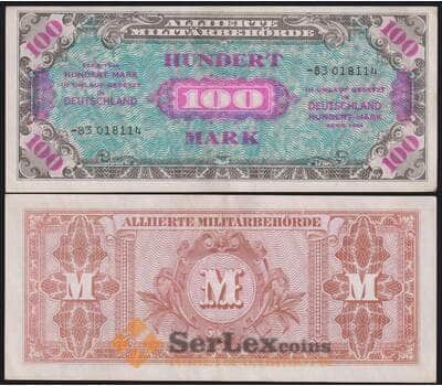 Германия оккупация 100 марок 1944 Р197 XF арт. 48388