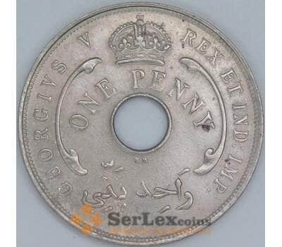 Британская Западная Африка 1 пенни 1920 КМ9 XF арт. 56576
