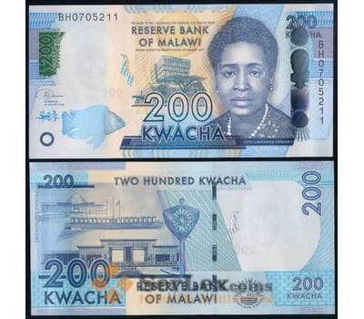 Банкнота Малави 200 Квача 2020 Р60 UNC арт. 38671