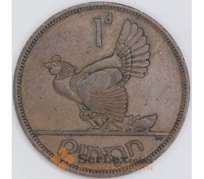 Монета Ирландия 1 пенни 1952 КМ11 XF арт. 39145
