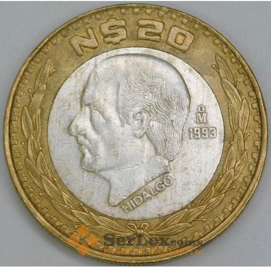 Мексика 20 песо 1993 КМ561 XF арт. 56362