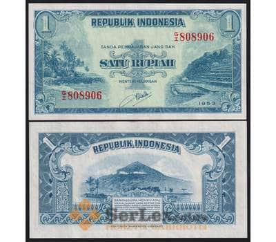 Индонезия банкнота 1 рупия 1953 Р40 UNC арт. 43625