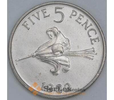 Гернси 5 пенсов 1982 КМ29 aUNC арт. 56459