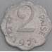 Индия монета 2 пайса 1968-1971 КМ13.5 AU арт. 47507