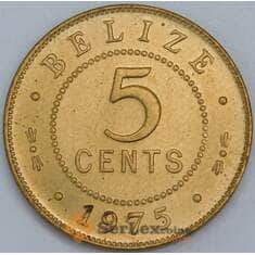 Белиз 5 центов 1975 КМ34 UNC  арт. 57183