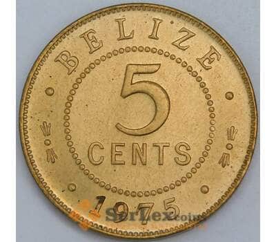 Белиз 5 центов 1975 КМ34 UNC  арт. 57183