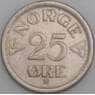 Норвегия монета 25 эре 1957 КМ401 VF арт. 47171