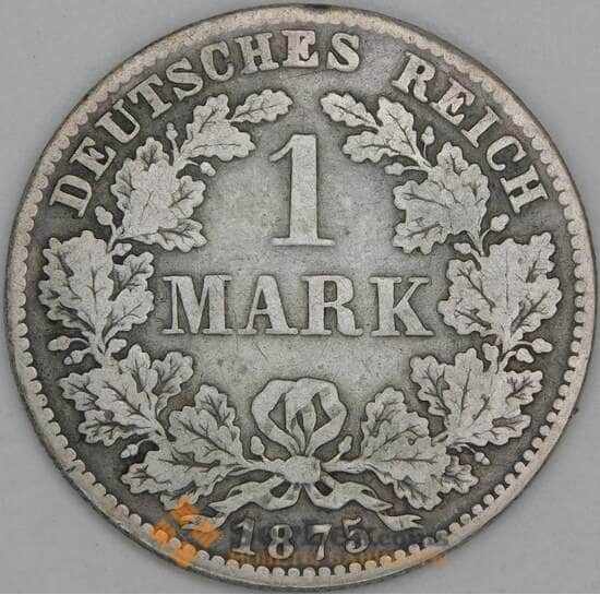 Германия 1 марка 1875 КМ7 F арт. 54933