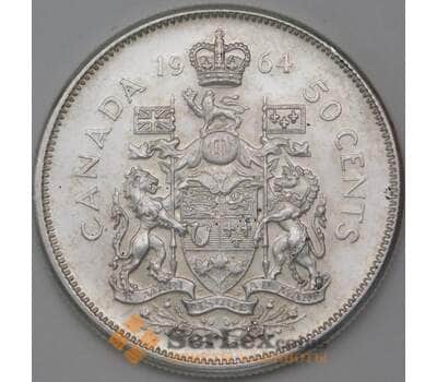 Монета Канада 50 центов 1964 КМ56 UNC  арт. 23902