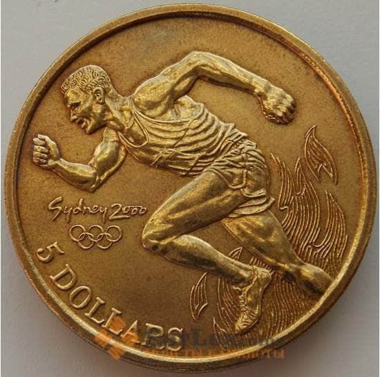 Австралия 5 долларов 2000 КМ356 BU Легкая атлетика Олимпиада Сидней (J05.19) арт. 17212