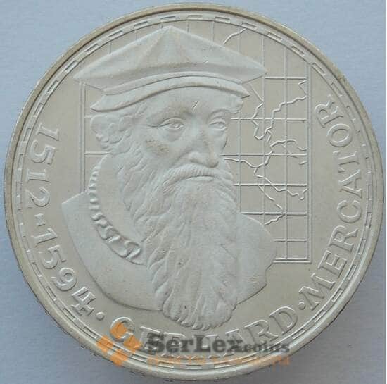 Германия 5 марок 1969 КМ126 Proof Герхард Меркатор Серебро (J05.19) арт. 15962