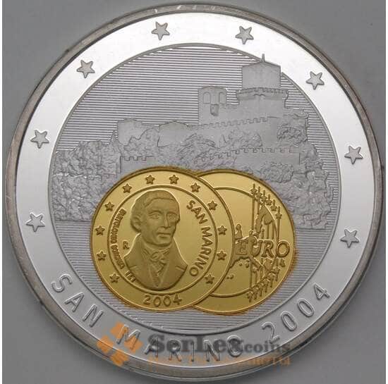 Сан-Марино Европа жетон 2004 39 мм Введение Евро арт. 26319