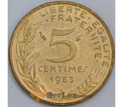 Франция 5 сантимов 1966-2001 КМ933 UNC  арт. 57377