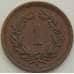 Монета Швейцария 1 раппен 1930 КМ3 XF арт. 13248