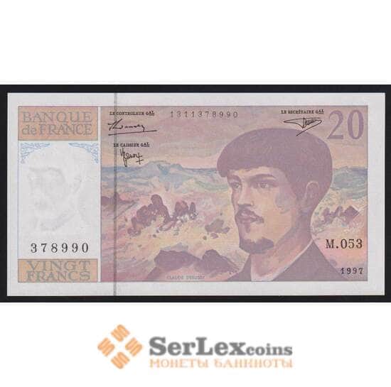 Франция 20 франков 1997 P151i UNC арт. 53962