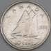 Монета Канада 10 центов 1950 КМ43 XF арт. 21737