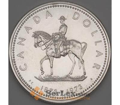 Монета Канада 1 доллар 1973 КМ83 BU Серебро Конная полиция (n17.19) арт. 21532
