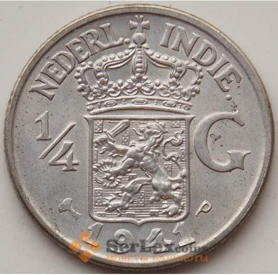 Нидерландская Восточная Индия 1/4 гульдена 1941 Р КМ319 aUNC арт. 12871