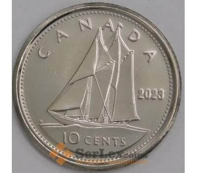 Канада монета 10 центов 2023 UNC Карл III арт. 47589