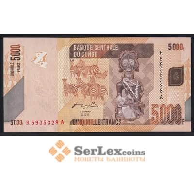 Конго 5000 франков 2005 (2012) Р102а UNC арт. 52433