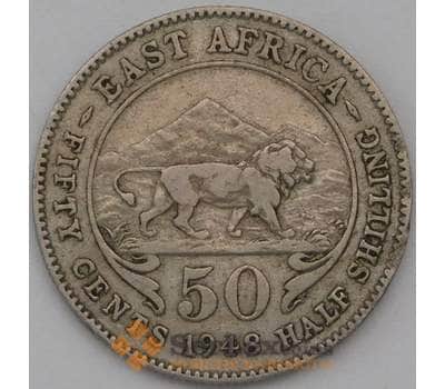 Монета Британская Восточная Африка 50 центов 1948 КМ30 VF арт. 22677