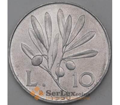 Монета Италия 10 лир 1950 КМ90 AU арт. 26148