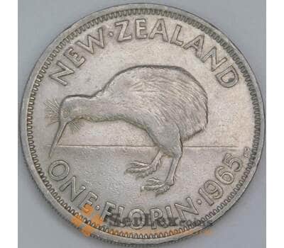 Новая Зеландия 2 шиллинга (флорин) 1965 КМ28.2 VF арт. 56506