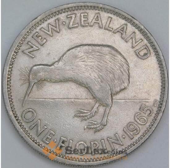 Новая Зеландия 2 шиллинга (флорин) 1965 КМ28.2 VF арт. 56506