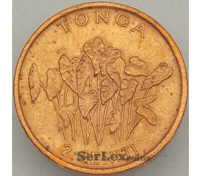 Монета Тонга 2 сенти 1990 КМ67 aUNC (J05.19) арт. 18622