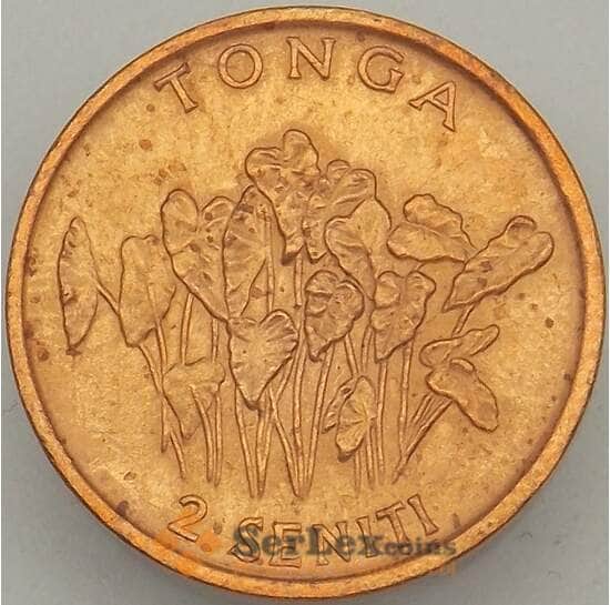 Тонга 2 сенти 1990 КМ67 aUNC (J05.19) арт. 18622