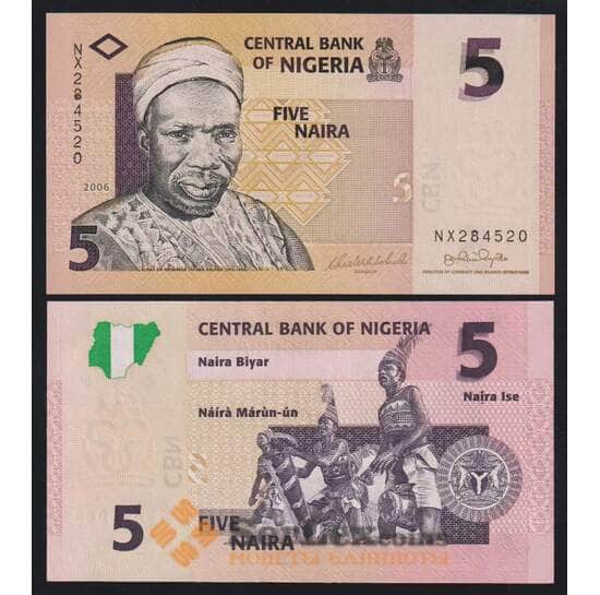 Нигерия 5 найра 2006 Р32а UNC арт. 52366