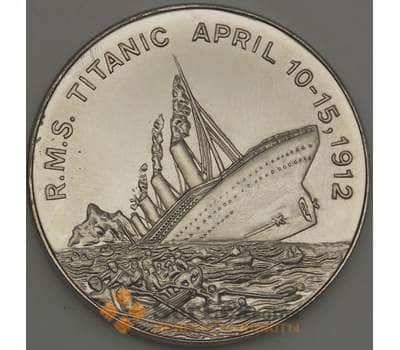 Монета Сомалиленд 5 долларов 2002 BU Титаник Корабль (ОС) арт. 21461