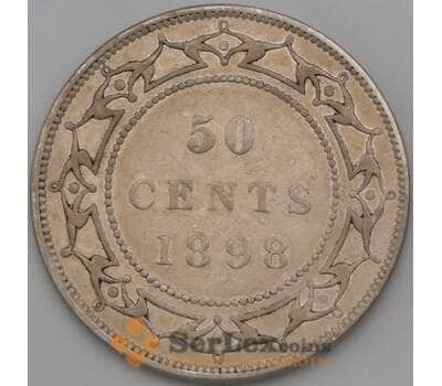 Монета Ньюфаундленд 50 центов 1898 КМ6 VF арт. 28906