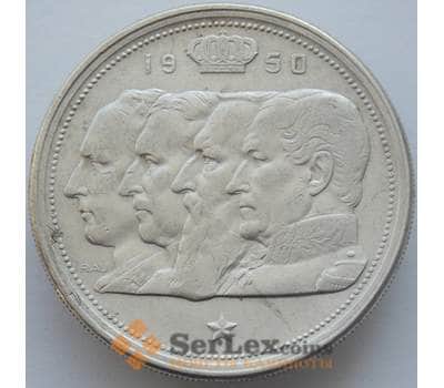 Монета Бельгия 100 франков 1950 КМ138 XF Belgique Серебро (J05.19) арт. 16142