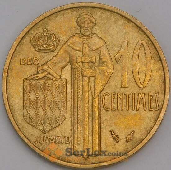 Монако монета 10 сантим 1978 КМ142 AU арт. 43210