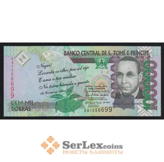 Сан-Томе и Принсипи 100000 добрас 2010 Р69b UNC арт. 53818