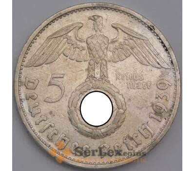 Германия монета 5 марок (рейхсмарок) 1939 B КМ94 VF арт. 42749