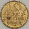 Данциг 10 пфеннигов 1932 КМ152 AU (n17.19) арт. 21605
