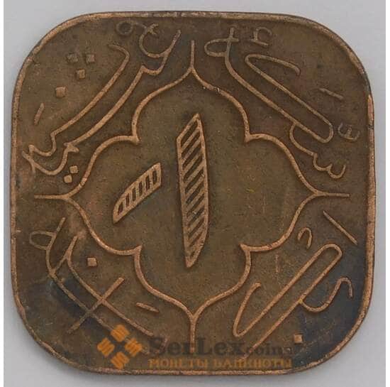 Индия Хайдарабад монета 1 анна 1943 Y59 XF арт. 41965