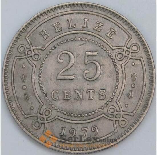 Белиз 25 центов 1979 КМ36 XF арт. 57186