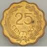 Парагвай 25 сентимо 1953 КМ27 UNC арт. 18930