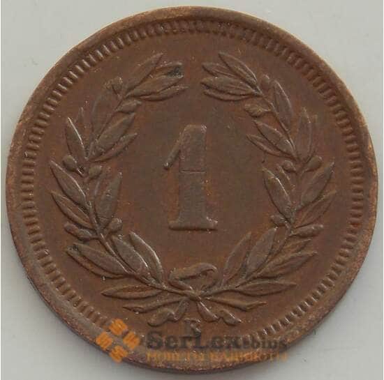 Швейцария 1 раппен 1931 КМ3 XF арт. 13252