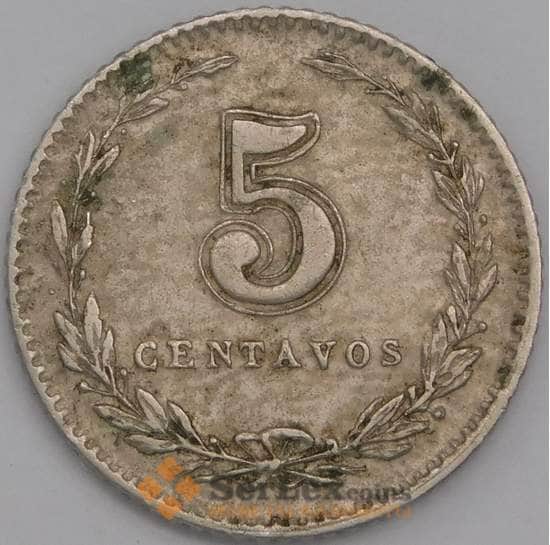 Аргентина монета 5 сентаво 1905 КМ34 VF арт. 43301