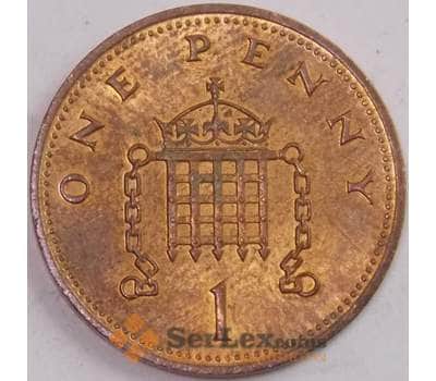 Монета Великобритания 1 пенни 1990 КМ935 AU (J05.19) арт. 17854