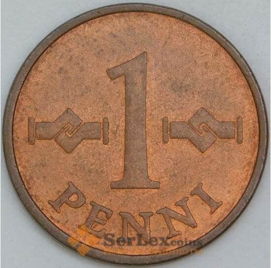 Финляндия 1 пенни 1963 КМ44 aUNC арт. 56534 Финляндия 1 пенни 1963 КМ44 aUNC арт. 56534