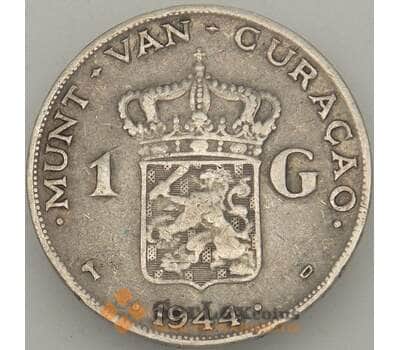 Монета Кюрасао 1 гульден 1944 КМ45 VF- Серебро (J05.19) арт. 19000