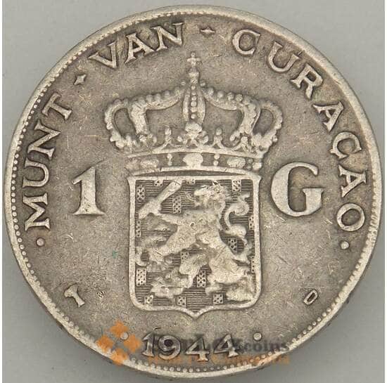 Кюрасао 1 гульден 1944 КМ45 VF- Серебро (J05.19) арт. 19000