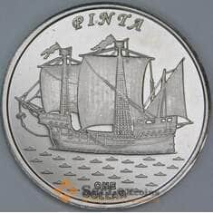 Гилберта острова (Кирибати) 1 доллар 2016 Корабль Pinta Пинта арт. 55430