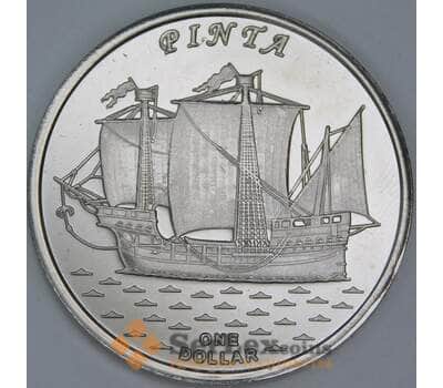 Гилберта острова (Кирибати) 1 доллар 2016 Корабль Pinta Пинта арт. 55430